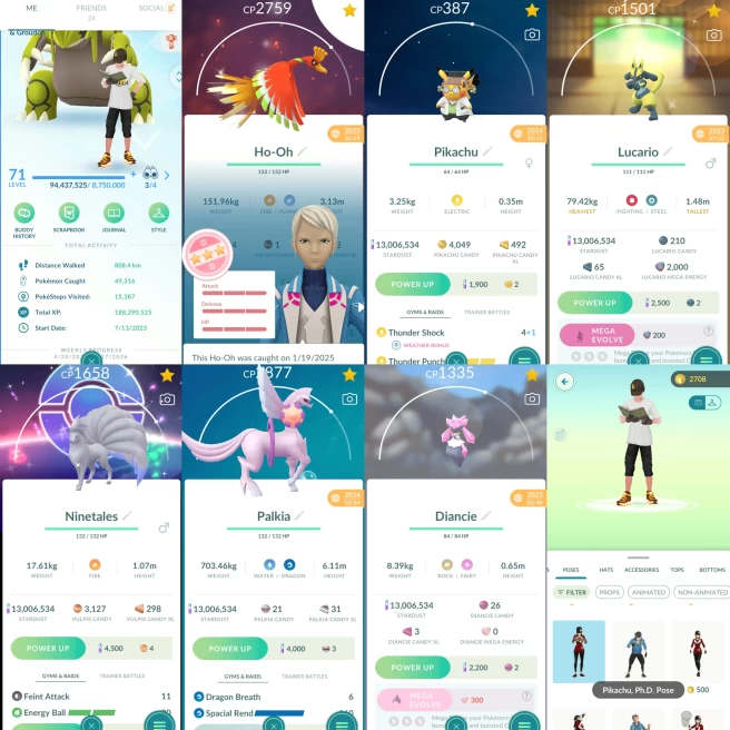 2155 Level 71 Coin2708 Pikachu, Ph. D. Pose Pikachu, Ph. D. Primal Groudon 100iv Shiny Cake Pikachu Shiny Primal Groudon 