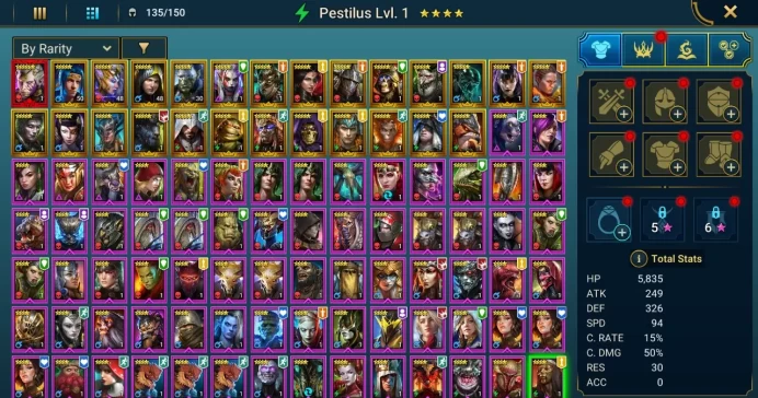 Starter with Mythical - Galathir : 91k energy / 62 mln coins / Lady Kimi, Bivald, Arix, Ninja + 20 Login Legendaries / Maneater