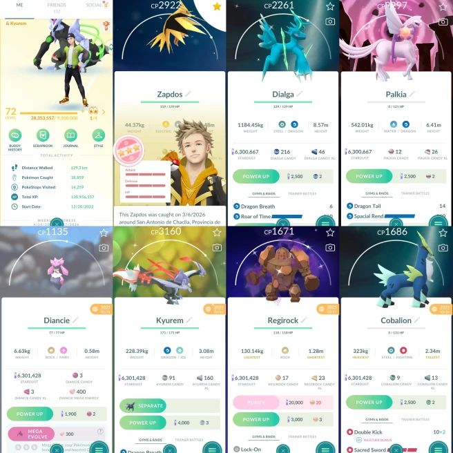 2157 Level 72 Legacy 46 Kartana100 Legends100 x12 SHUNDO Beldum SHUNDO Toucannon