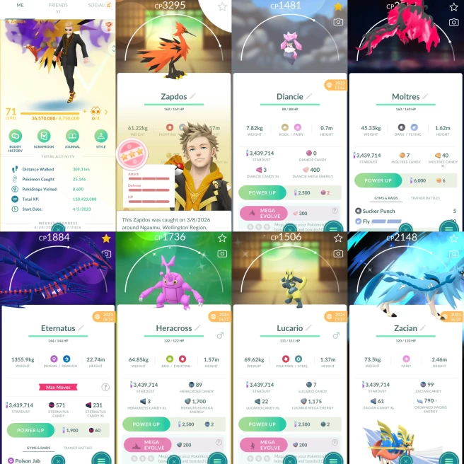 2159 Level 71 Legacy 46. Rarest Mew 100iv Eternatus Coin4825 SHUNDO Mega Metagross SHUNDO Mega Charizard SHUNDO Mega Gallade