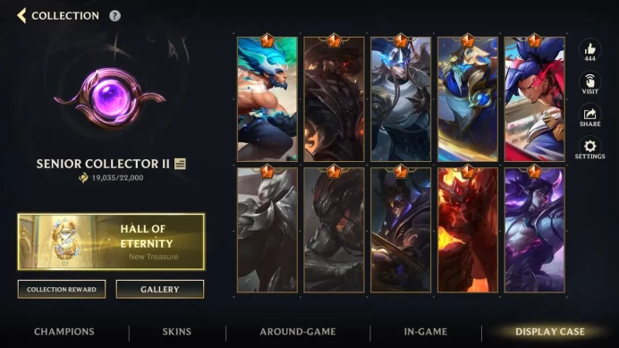 (S6)EU OCE | 79 SKINS | Hero 132 | Mythical Skin0 | Legendary Skin 11 | Epic Skin 35 | Others 33
