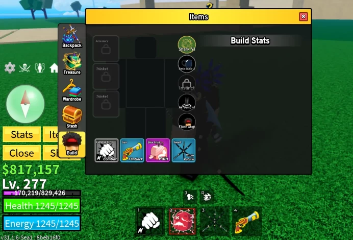 Lvl 277 Blox Fruits Acc | PERM KITSUNE, PAIN, GHOST, EAGLE | Ultimate Starter Account | Shark V1