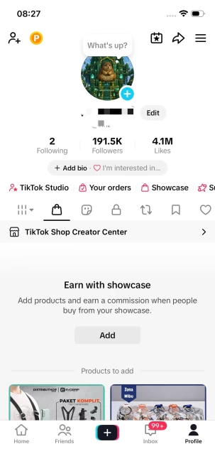 Instanly Delivery/ 190K Real Followers+4.1M Real Likes/ Tiktok Shop For Creator/ Live Stream/ Full Access