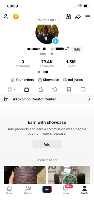 Instanly Delivery/ 79K Real Followers+1.3M Real Likes/ Tiktok Shop For Creator/ Live Stream/ Full Access