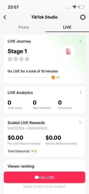Instanly Delivery/ 92K Real Followers+450K Real Likes/ Tiktok Shop For Creator/ Live Stream/ Full Access