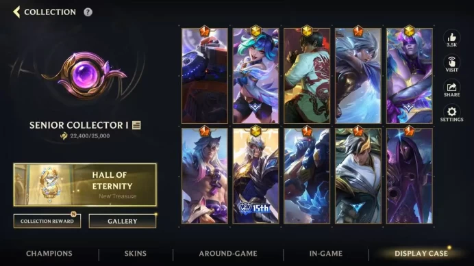 (S19)EU OCE  | 108 SKINS | Hero 109 | Mythical Skin4  | Legendary Skin 8 | Epic Skin 51 | Others 44