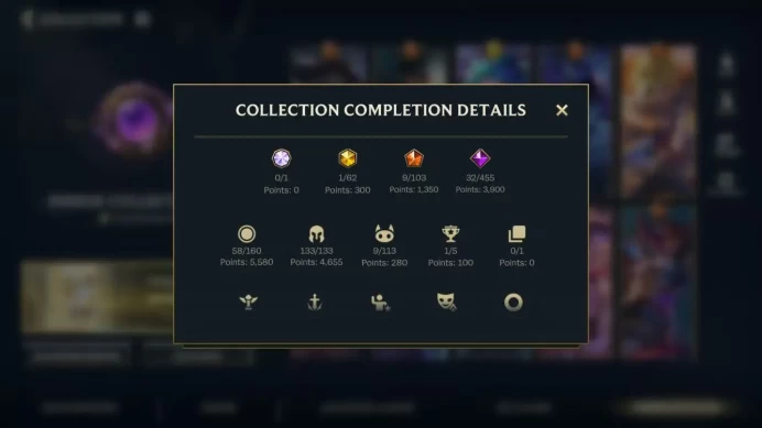 (S27)EU OCE  | 100 SKINS | Hero 133 | Mythical Skin1  | Legendary Skin 9 | Epic Skin 32 | Others 58