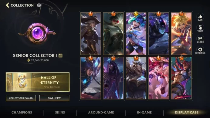 (S27)EU OCE  | 100 SKINS | Hero 133 | Mythical Skin1  | Legendary Skin 9 | Epic Skin 32 | Others 58