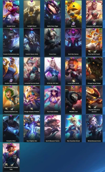 (S36)EU OCE  | 64 SKINS | Hero 65 | Mythical Skin2  | Legendary Skin 11 | Epic Skin 26 | Others 25