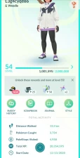 LV 54 ACCOUNT WITH 540K STARDUST CHEAPEST ON IGV