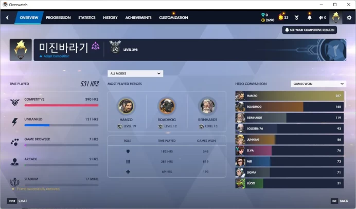 2690 Overwatch Coins /  13000 LEGACY COMPETITIVE POINTS / Full Mail Access / see the picture / Please Read Description / jzjj