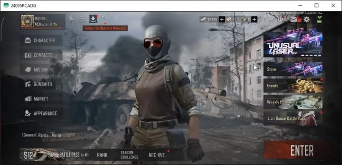 MOBILE Lv30|SV 25M|CV 24M|AKM Prismatic,AK102 Graffiti,Ak12 GM,Etc|CN On|Log Infinite|Check SS(AB3025)