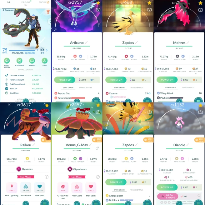 2169 Level 75 Legacy 46. SHUNDO x97 SHUNDO Legend x6 (Uxie x4 + Azelf x2)