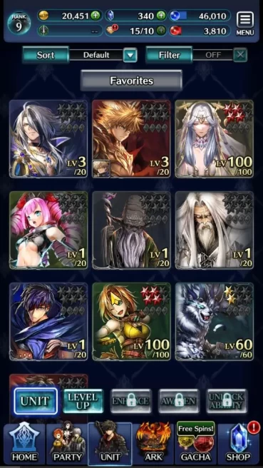 GLOBAL|Rank 9| Top Tier Unit [Emperor Lonardo, Arkh King Of Dragons, G Lilaha,Etc]|7 SSR ARK|Code Only(LC1200)
