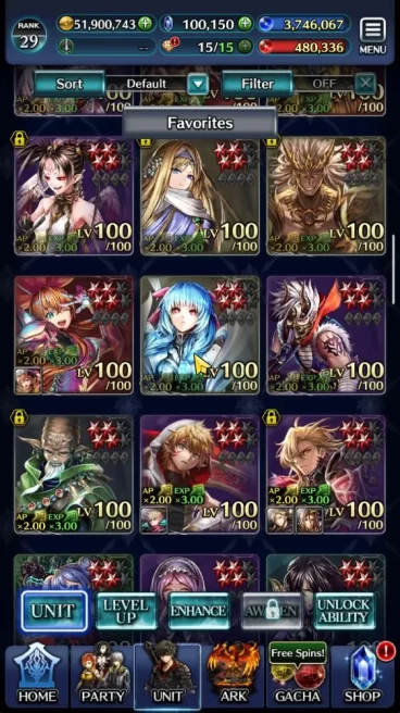 GLOBAL|100K Cryst|TopTierUnits [A Roland,Lougseus WorldCleaver,D Lilebette,DL Balezar,AOG Labyreth,Telestio,Etc]3UR Ark|(LC1206)
