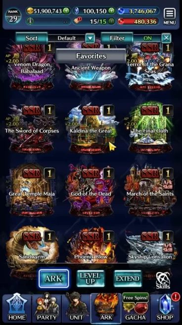 GLOBAL|100K Cryst|TopTierUnits [A Roland,Lougseus WorldCleaver,D Lilebette,DL Balezar,AOG Labyreth,Telestio,Etc]3UR Ark|(LC1206)