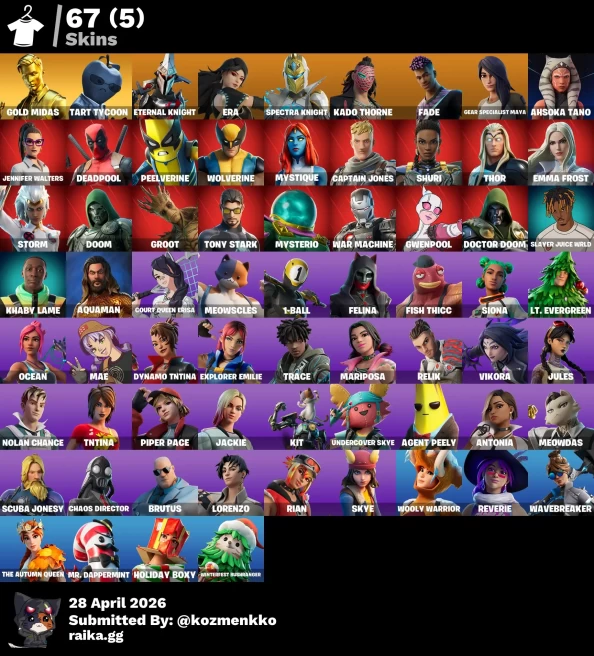 67 SKINS | GOLD MIDAS
