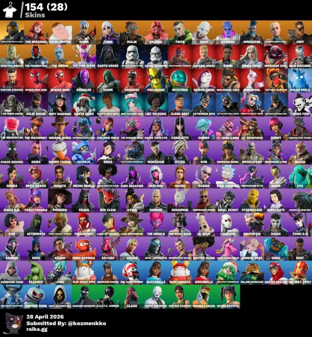 154 SKINS | MASTER CHEF