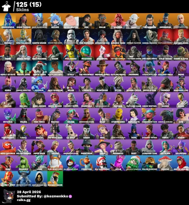 125 SKINS | ANDROMEDA