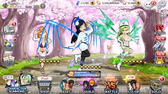 [GLOBAL]51K Orb|TYBW26[Giselle,Candice],TYBW25[Uryu,Ganju],Rukia,Ichigo 10th Anniv,Ulquiora Cres,Etc|6,5K AccTic|KlabID(BBS2600)