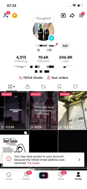 Instanly Delivery/ 10K Real Followers+240K Real Likes Account/ Live Stream/Full Access