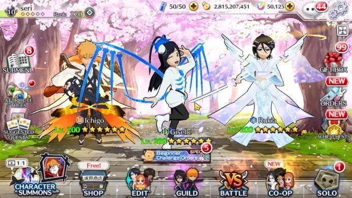 [Global]50K Orb|TYBW26(Lv200 Giselle,Candice,Liltoto),Lv200(TYBW25 Uryu,Rukia,Ichigo 10th Anniv),Etc|8,7K AccTic|KlabID(BBS2574)