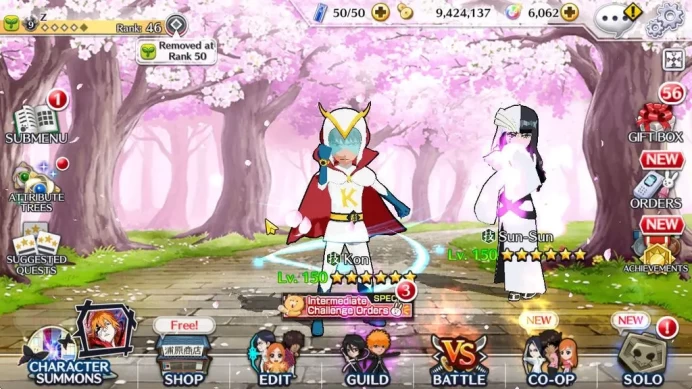 [GLOBAL]6K Orbs+Fresh All Story|Sun-Sun TYBW25,Halibel UnlVersion,Aaroniero Fierce,Ichigo Renewed,Etc|CE ON|Klab ID(BBS2557)