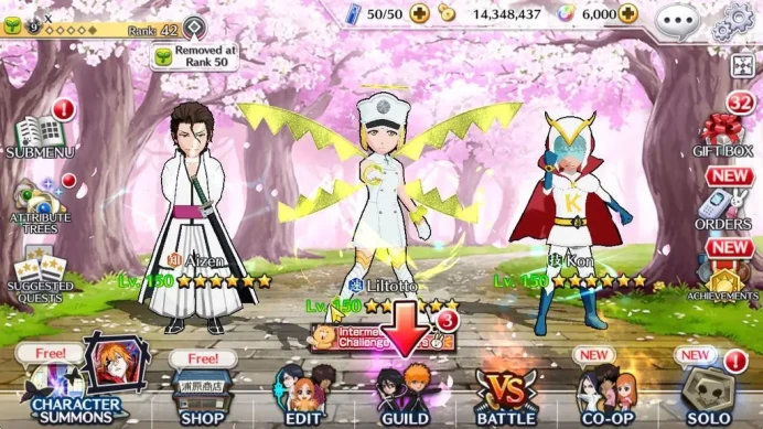 [GLOBAL]6K Orbs+Fresh All Story|Liltoto TYBW26,Izuru SoulReper,Aizen Fierce,Ichigo Renewed,Etc|CE ON|Klab ID(BBS2556)