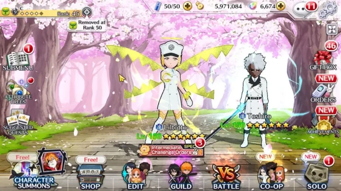 [GLOBAL]6K Orbs+Fresh All Story|Liltoto TYBW26,Toshiro TYBW25,GrimJow Fierce,Ichigo Renewed,Etc|CE ON|Klab ID(BBS2555)