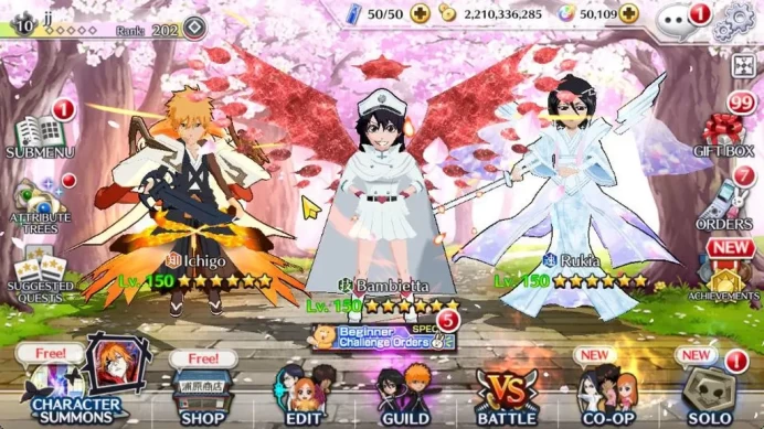 [GLOBAL]50K Orb|TYBW26[Bambietta,Liltotto],10th Anniv[Rukia,Ichigo],Renewed[Byakuya,Aizen],Etc|6,8K AccTic|KlabID(BBS2550)