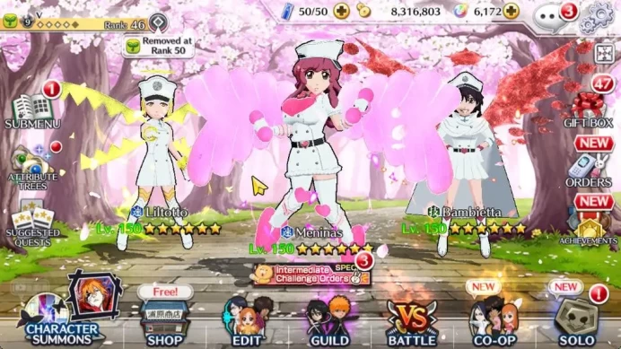 [GLOBAL]6K Orbs+Fresh All Story|TYBW26[Bambietta,Meninas,Liltotto],As Nodt TYBW25,Halibel Unleashed,Etc|CE ON|Klab ID(BBS2548)