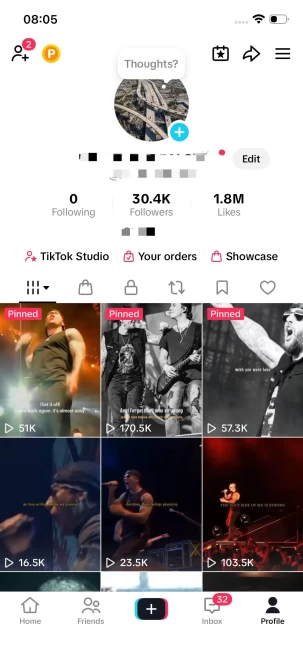 Instanly Delivery/ 30K Real Followers+1.8M Real Likes/ Tiktok Shop For Creator/ Live Stream/ Full Access