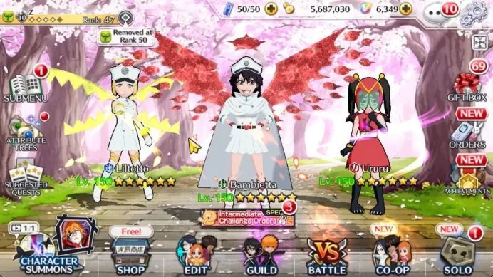 [GLOBAL]6K Orbs+Fresh All Story|TYBW26[Bambietta,Liltotto],Ururu,NaNaNa TYBW25,Kensei TYBW24,Etc|CE ON|Klab ID(BBS2538)