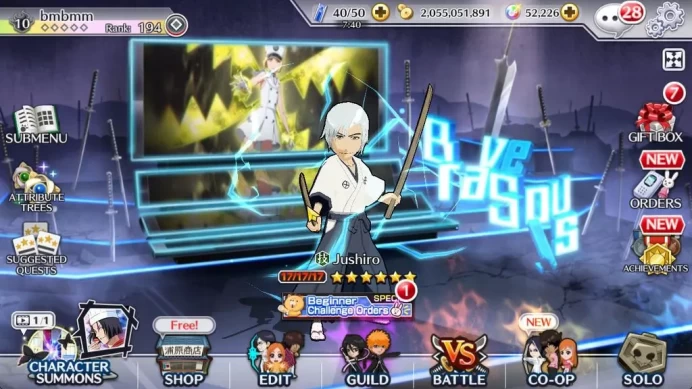 [GLOBAL]52 Orbs|Rukia 10th Aniv,SoulReper[Shunsui,Jushiro],Aizen Renewd,Crescent Ulquiora,Etc|5,7 AccTic|CE ON|Android(BBBS2501)
