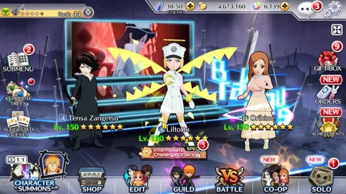 [GLOBAL]6K Orbs+Fresh All Story|TYBW26 Liltotto,TYBW24 Orihime,Renewd Ichigo,Renji NY,Etc|CE ON|Android(BBBS2500)