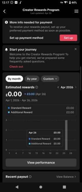 [UK] Premium Monetized Creator Rewards Program Account – 20K Real Followers & 155K Likes | Instant Earnings, Full Access & Good Standing