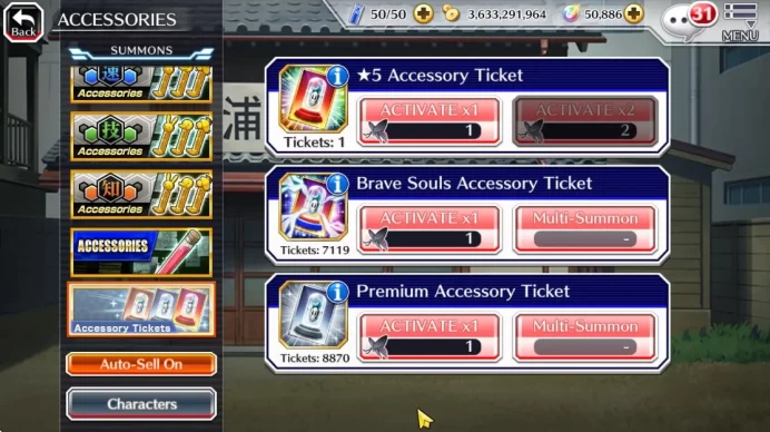 [GLOBAL]50K Orb|10th (Rukiya,Ichigo),9th (Gremmy,Kenpachi,ichigo)Nelie,Halibel,Kon,Etc|4,7K Sum+8,8K AccTicket|Klab ID(BBBS2214)