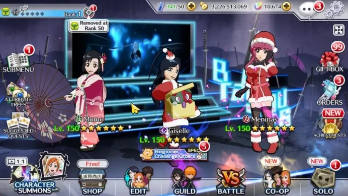 [GBL]Fresh All Story|1 MT(Aizen TYBW26),TYBW26(Ikkaku,Shunsui),SantaS(Giselle,Meninas),10th(Rukia,Ichigo)|12 char 5/5|(BBS2130)
