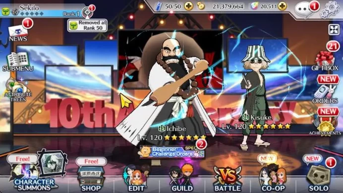 GLB BP 5K 20k Orbs|Best Starter| Ichibe ThousandYearWarBlood, Kisuke, Ichigo, Renji, Toshiro,Etc|CheckSS(BBS1872)