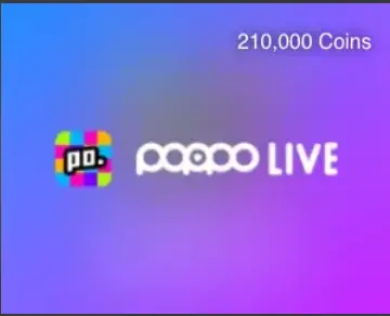 Poppo Live 210,000 Coins (Global)