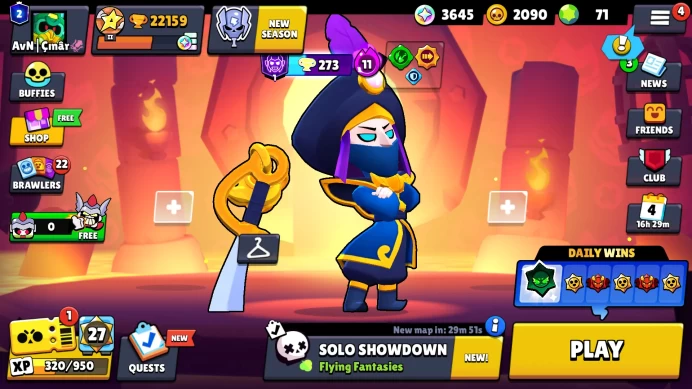 80 BRAWLERS | 22159 TROPHIES | 129 SKINS | HYPERCHARGE 6 | PRESTIGE 2 | RANK SILVER | 8 LEGENDARY | 81 GEMS | BB50