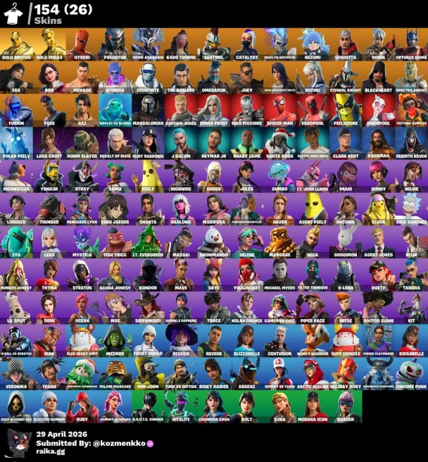 154 SKINS | GOLD BRUTUS | GOLD MIDAS