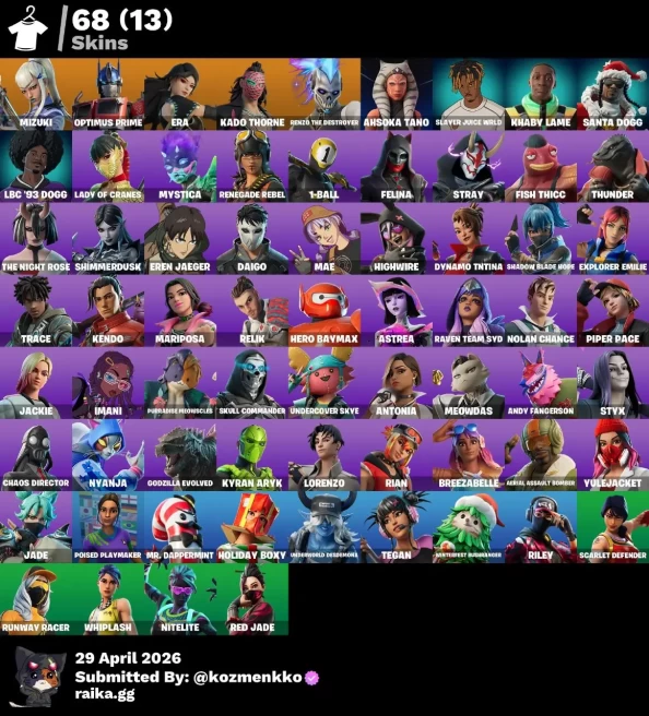 68 SKINS | MIZUKI | RENZO THE DESTROYER 