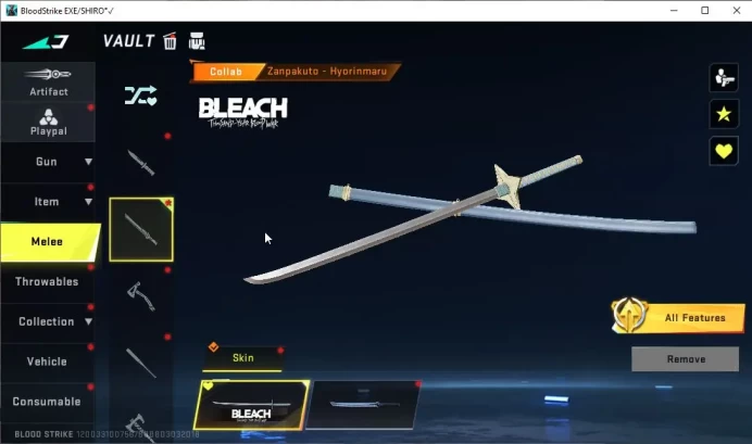 ASIA|3 COLLAB BLEACH SPIKE-Toshiro,UZI-Zangetus v3,KATYA-EVA|Melee Zanpakuto|15 ULTRA[SCAR,AR97,MCX]|NetEase|Check SS(BLS3233)