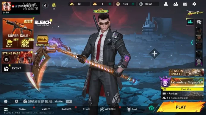 ASIA|2 ETERNAL(ZERO-ODA,Byakuya)1MELE(Scythe-Sandstorm)16 ULTRA(M4A1,ORIGIN-12,VECTOR)LIMITED(URB-EVO)|NetEase(BLS3137)