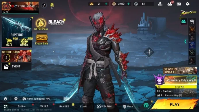ASIA|1 ETERNAL(BYAKUYA)1MELE(DUAL BLADES)10 ULTRA(MP155-UMBRA,INP-9,URB,KAG-6)|NetEase(BLS3113)