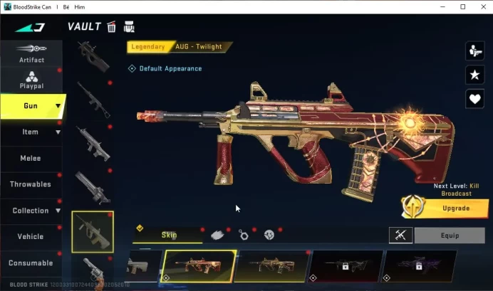 ASIA|10 Ultra Vector-Flame,SCAR-Eva,Magnum,QBZ95,UMP45-Oni Lv4,Etc|Melee Katana|Limit RPK-Vermillion,MP155|Netease|SS(BLS2771)