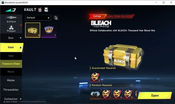 ASIA|Fresh Starter| 2 COLLAB BLEACH Melee Zanpakuto-Sodenoshirayuki, Ethan-Byakuya|NetEase|Check SS(BLS2749)