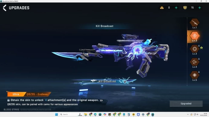 Asia|ETERNAL Melee Katar - Judgment Max level|Ultra-QBZ95 Endles|Legendary M4A1,KAG-6,Etc|Log Netease|CE ON |Check SS(BLS2605)