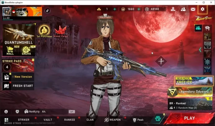 Asia|1 ETERNAL (AK47-Overload)| Collab(Ran-AOT,M700,FAL)|8 ULTRA(JET,Nacho,Nova,M4A1,kAG6,SCAR,AR97)|NetEase|Check SS(BLS2544)